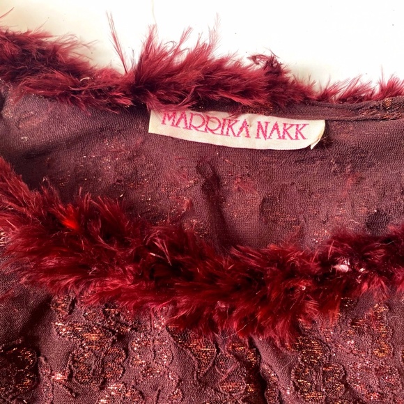 Marrika Nakk Lace Top with Fur - Picture 2 of 2